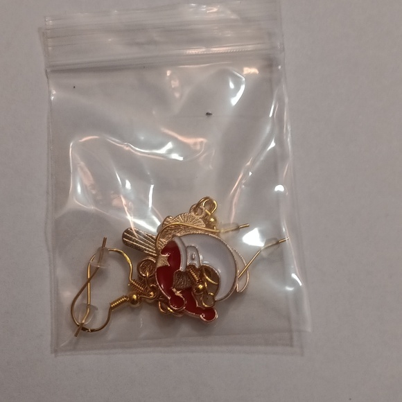 NWT Bundle of Two Pairs of Adorable Gold Dangling Christmas Earrings!! - Picture 6 of 6